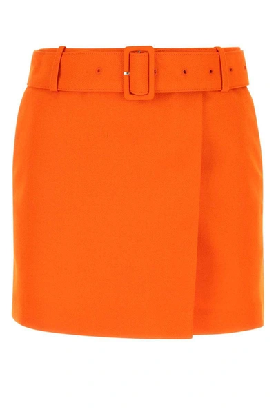 Shop Ami Alexandre Mattiussi Ami Skirts In Orange