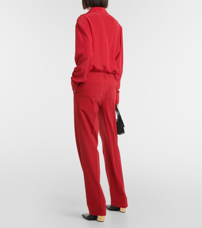 Dorothee Schumacher Modern Sophistication Slim Pants In Red