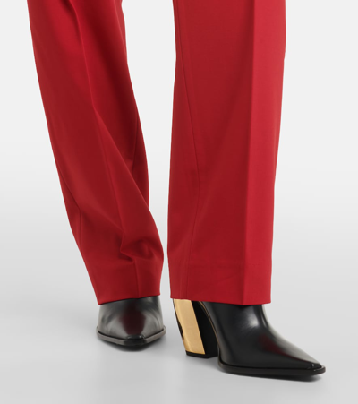 Shop Dorothee Schumacher Modern Sophistication Slim Pants In Red