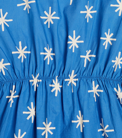 Tinycottons Snow Cotton Dress In Blue
