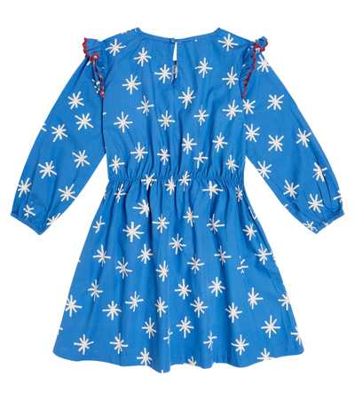 Tinycottons Snow Cotton Dress In Blue
