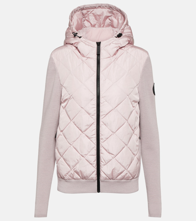 Shop Canada Goose Hybridge® Down-paneled Wool Jacket In Pink