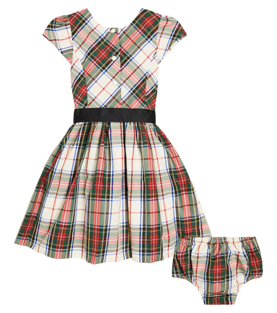 Shop Polo Ralph Lauren Martyna Checked Dress In Multicoloured