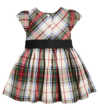 Polo Ralph Lauren Baby Martyna Checked Dress And Bloomers Set In Multicoloured