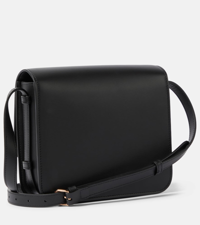 Shop Gabriela Hearst Bethania Leather Crossbody Bag In Black