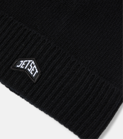 Jet Set Andrea Wool Beanie In Black