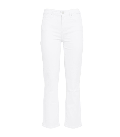 Shop Paige Cindy High-rise Straight Jeans In White