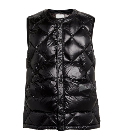 Shop And Wander Down-filled Puffer Gilet In Black