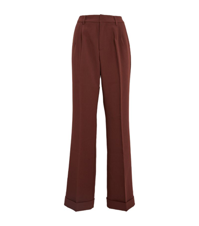 Shop Paige Tailored Aracelli Trousers In Brown