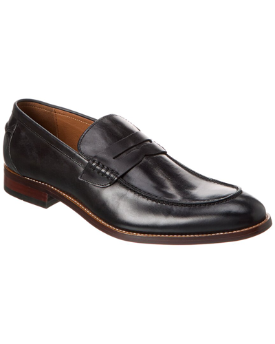 Shop Winthrop Shoes Hamilton Leather Loafer In Black