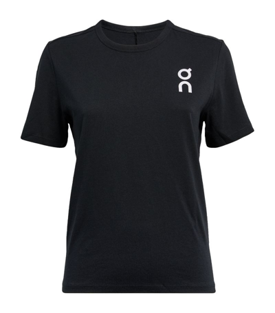 Shop On Running Graphic T-shirt In Black