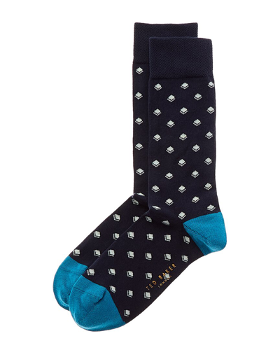 Shop Ted Baker Dipdap Socks In Blue