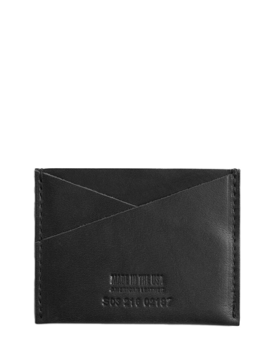 Shop Shinola Utility Usa Heritage Leather Card Case In Black