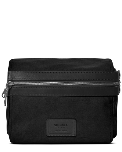 Shop Shinola Organized Mn Canvas & Leather Traveler Kit In Black