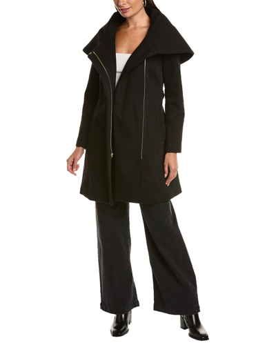 Cole Haan Signature Twill Coat In Black