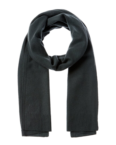 Shop Qi Cashmere Jersey Cashmere Scarf In Green