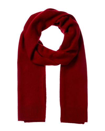 Shop Qi Cashmere Jersey Cashmere Scarf In Red