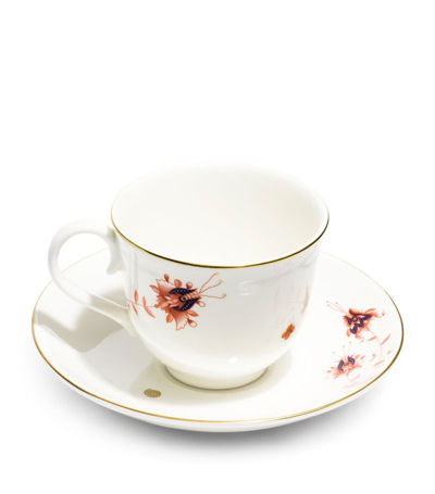 Shop Richard Brendon X V & A Dragon Flower Teacup And Saucer Set In Multi
