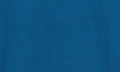 Shop Hugo Boss Boss Stadler Logo Crewneck Sweatshirt In Medium Blue