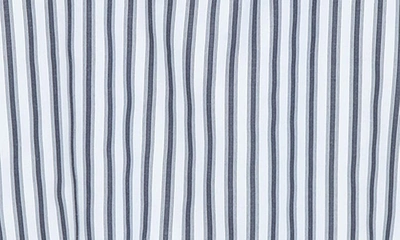 Shop Habitual Stripe Puff Sleeve Dress In Blue Multi
