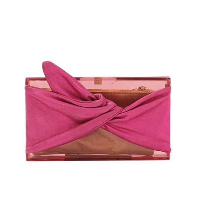 Shop Charlotte Olympia Wrapped Up Pandora Clutch In Pink