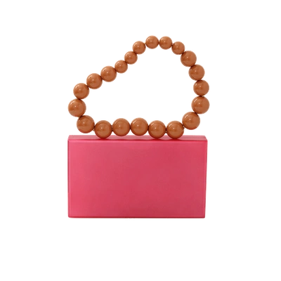 Shop Charlotte Olympia Necklace Pandora Clutch In Pink