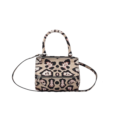 Shop Givenchy Small Leopard Pandora In Multi