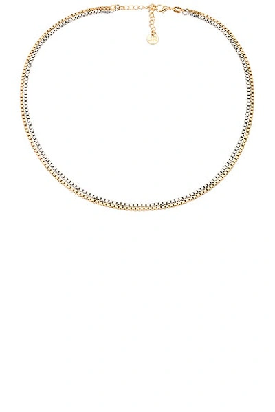 Shop Jordan Road Jewelry Bondi Necklace In 18k Gold Plated Brass + 18k Rhodium Plat