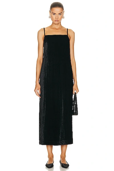 Loulou Studio Etinas Long Velvet Dress In Black