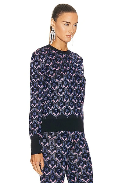 Shop Rabanne Pullover Sweater In Neon Paco