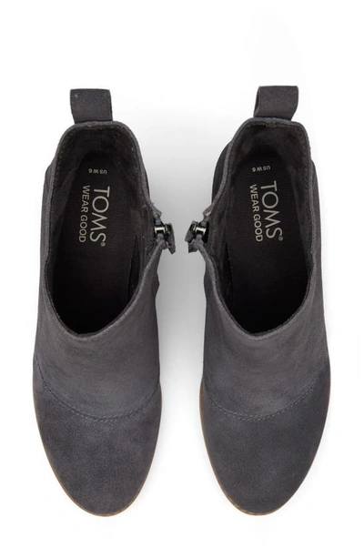 Shop Toms Sutton Wedge Boot In Dark Grey
