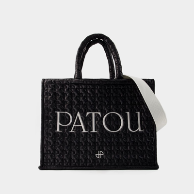 Shop Patou Tote Bag  Large -  - Baumwolle - Black Ski Slope