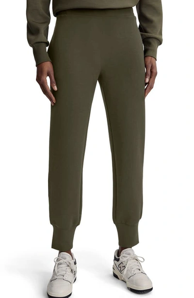 Shop Varley The Slim Cuff Joggers In Olive Night