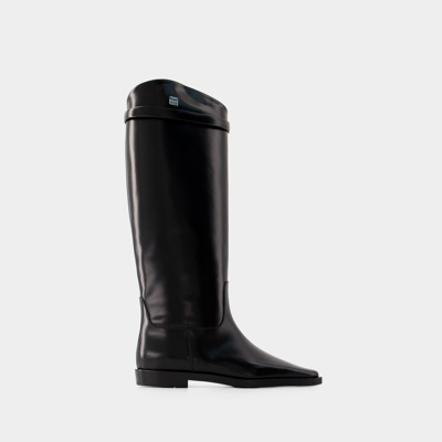 Shop Totême The Riding Boots - Toteme - Leather - Black