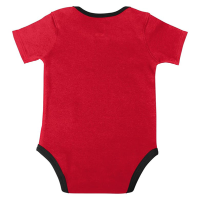 Shop Outerstuff Infant Red/black/gray Toronto Raptors Bank Shot Bodysuit, Hoodie T-shirt & Shorts Set
