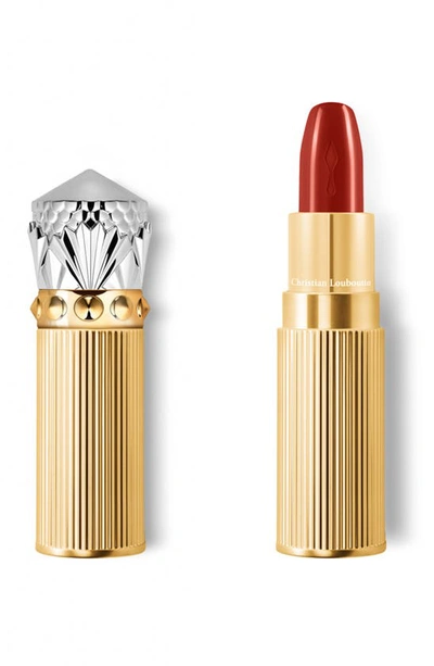 Shop Christian Louboutin Rouge Louboutin Silky Satin On The Go Lipstick In Brick Chick 515