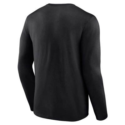 Shop Profile Black Texas Longhorns Big & Tall Two-hit Graphic Long Sleeve T-shirt