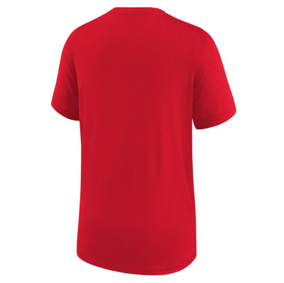Shop Nike Youth  Red La Clippers Essential Practice T-shirt