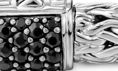 Shop John Hardy Classic Chain Lava Medium Bracelet With Black Sapphire