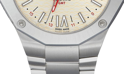 Shop Baume & Mercier Riviera 10658 Automatic Bracelet Watch, 42mm In Silver Coloured