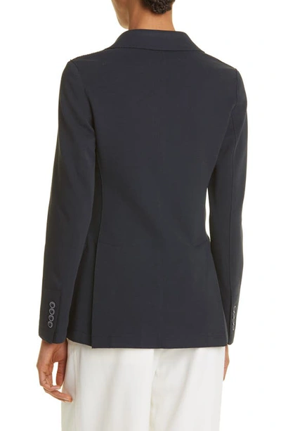 Eleventy Single Breasted Cotton Blend Blazer In 11 - Navy