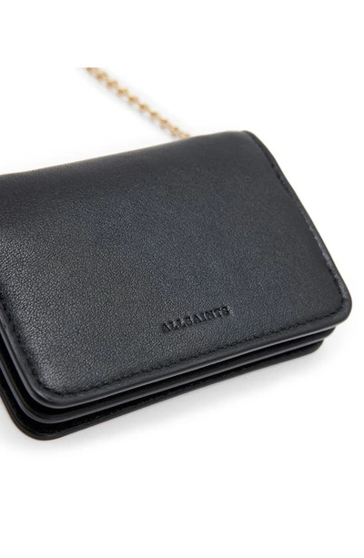 Shop Allsaints Tallulah Eyelet Leather Convertible Crossbody Bag In Black