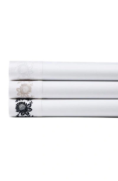 Polo Ralph Lauren Eloise Embroidered 624 Thread Count Organic Cotton Sheet Set In Polo Navy