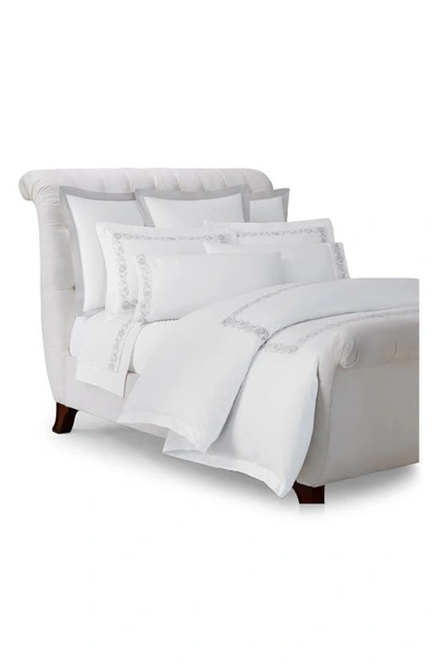 Polo Ralph Lauren Eloise Embroidered 624 Thread Count Organic Cotton Sheet Set In True Platinum