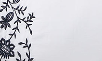 Polo Ralph Lauren Eloise Embroidered 624 Thread Count Organic Cotton Duvet Cover In Polo Navy