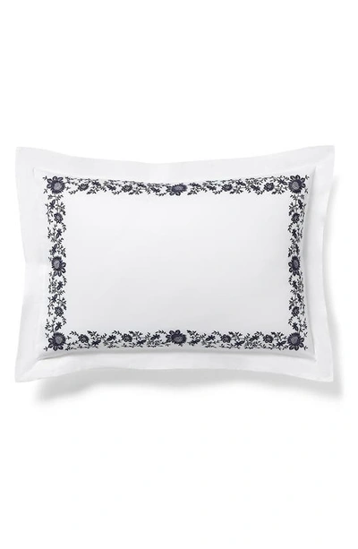 Polo Ralph Lauren Eloise Embroidered 624 Thread Count Organic Cotton Pillow Sham In Polo Navy