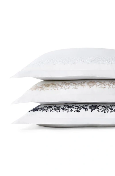 Shop Ralph Lauren Eloise Embroidered Organic Cotton Pillow Sham In Studio White