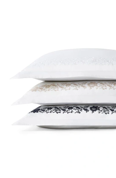 Polo Ralph Lauren Eloise Embroidered 624 Thread Count Organic Cotton Pillow Sham In Studio White