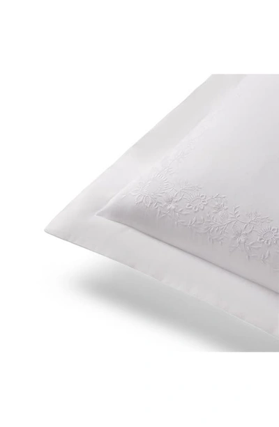 Polo Ralph Lauren Eloise Embroidered 624 Thread Count Organic Cotton Pillow Sham In Studio White