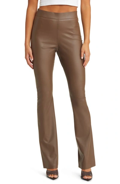 Shop Blanknyc Hoyt Mini Bootcut Faux Leather Pants In Move Forward